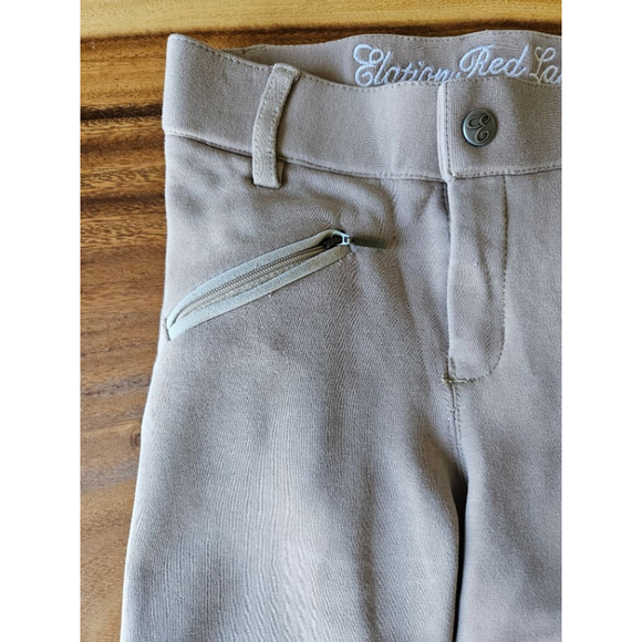 Girls Elation Red Label Riding Pants Size 8 Beige - Picture 4 of 11